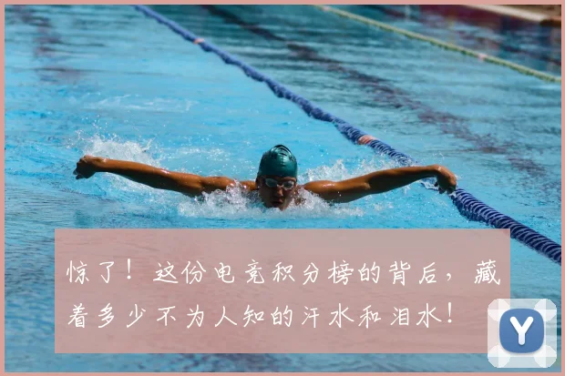 惊了!这份电竞积分榜的背后,藏着多少不为人知的汗水和泪水!